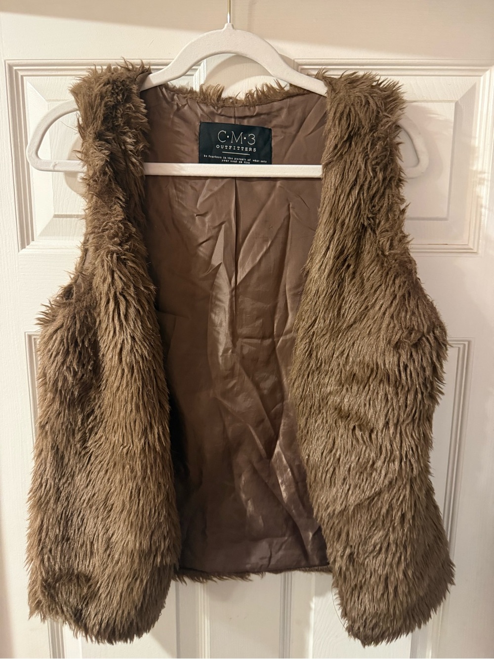 Brown Faux Fur Vest